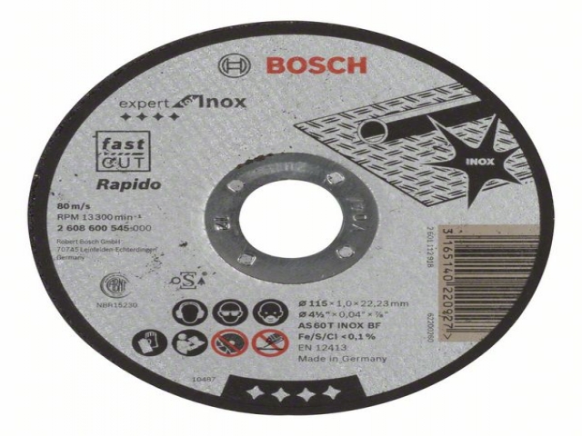  , , Expert for Inox - Rapido AS 60 T INOX BF, 115 mm, 1,0 mm