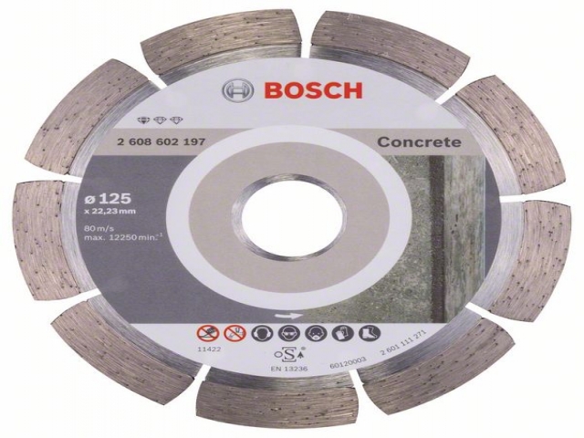    Standard for Concrete 125 x 22,23 x 1,6 x 10 mm