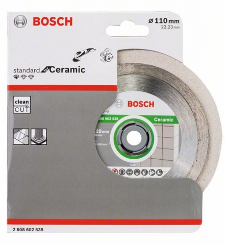    Standard for Ceramic 110 x 22,23 x 1,6 x 7,5 mm