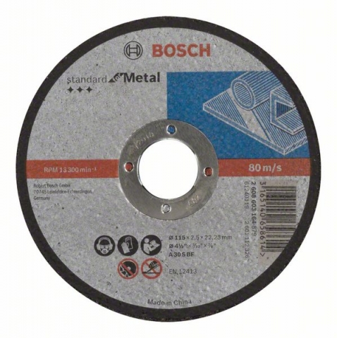    Standard for Metal A 30 S BF, 115 mm, 22,23 mm, 2,5 mm