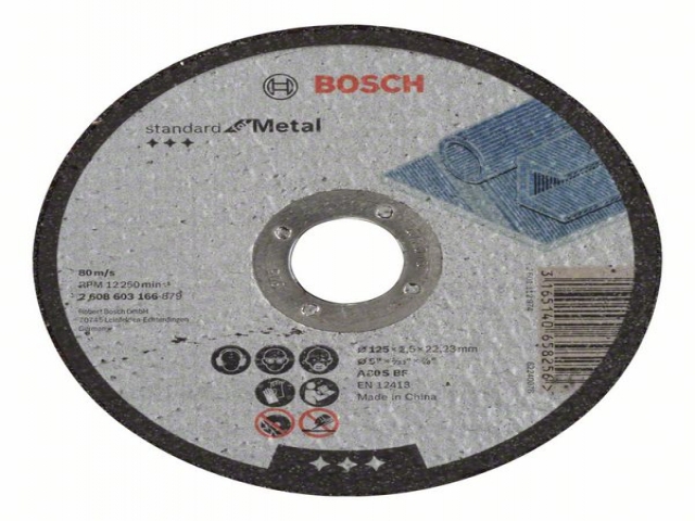    Standard for Metal A 30 S BF, 125 mm, 22,23 mm, 2,5 mm