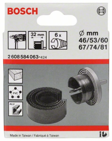   6  , 4681  46; 53; 60; 67; 74; 81 mm