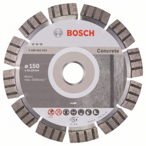    Best for Concrete 150 x 22,23 x 2,4 x 12 mm