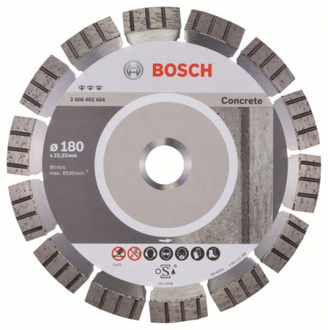    Best for Concrete 180 x 22,23 x 2,4 x 12 mm