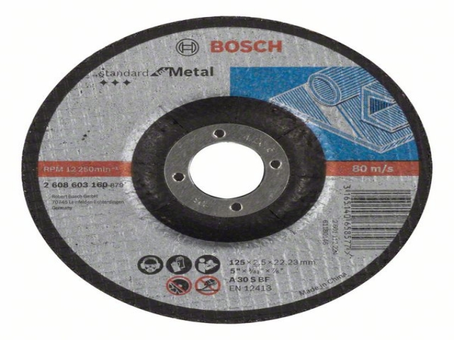  , , Standard for Metal A 30 S BF, 125 mm, 22,23 mm, 2,5 mm