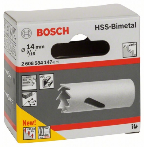 HSS-Bimetall    14 mm, 9/16"