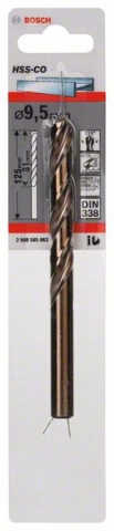    HSS-Co , DIN 338 9,5 x 81 x 125 mm