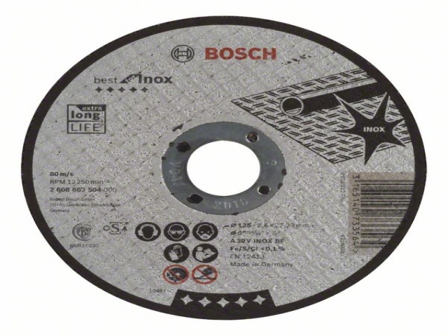  , , Best for Inox A 30 V INOX BF, 125 mm, 2,5 mm