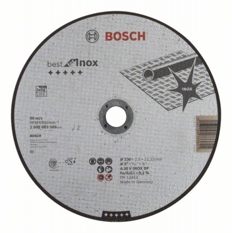  , , Best for Inox A 30 V INOX BF, 230 mm, 2,5 mm