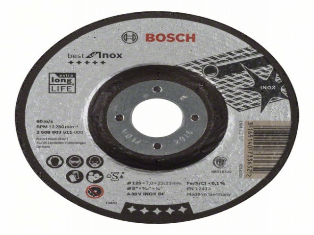  , , Best for Inox A 30 V INOX BF, 125 mm, 7,0 mm
