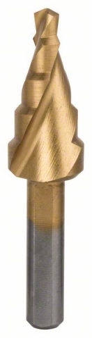 Ступенчатое сверло HSS-TiN 4 - 12 mm, 6,0 mm, 50 mm