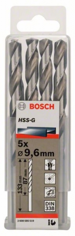    HSS-G, DIN 338 9,6 x 87 x 133 mm