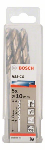    HSS-Co , DIN 338 10 x 87 x 133 mm