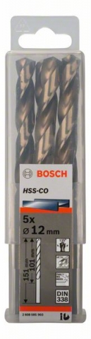    HSS-Co , DIN 338 12 x 101 x 151 mm