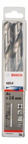    HSS-G, DIN 338 16 x 120 178 mm