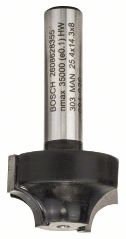     E, 8, R1 6,3, D 25,4, L 14, G 46 8 mm, R1 6,3 mm, D 25,4 mm, L 14 mm, G 46 mm