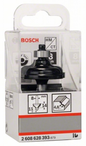     A, 8, R1 4,8, B 11, L 14,3, G 57 8 mm, R1 4,8 mm, B 11 mm, L 14,3 mm, G 57 mm