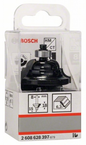     D, 8, R1 6,3, B 15, L 18, G 60 8 mm, R1 6,3 mm, B 15 mm, L 18 mm, G 60 mm
