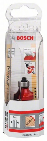   Expert for Wood, 8, D 25,4, R1 6,35, L 12,7, G 55 8 mm, D 25,4 mm, R1 6,35 mm, L 12,7 mm, G 55 mm