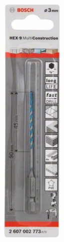   HEX-9 Multi Construction 3 x 45 x 90 mm