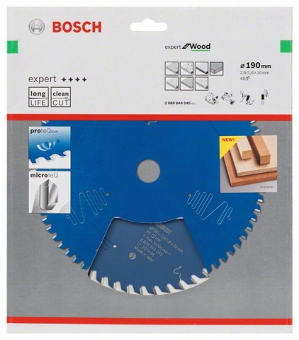 Пильный диск Expert for Wood 190 x 20 x 2,6 mm, 48