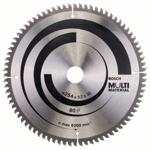 Пильный диск Multi Material 254 x 30 x 3,2 mm; 80