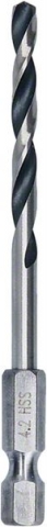 Сверло HSS PointTeQ, 4,2 мм, с шестигранным хвостовиком, 10 шт. 4.2 mm