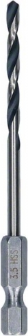 Сверло HSS PointTeQ, 3,5 мм, с шестигранным хвостовиком 3.5 mm