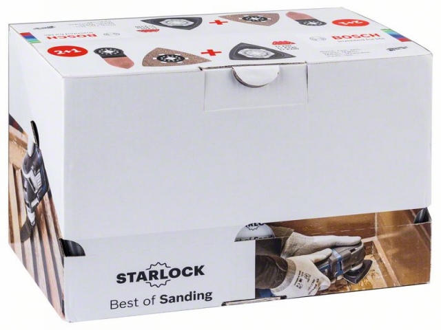 Набор Starlock для шлифования Шлифовальная бумага AVZ 93 G; AVZ 90 RT6; AVZ 32 RT4; Wood & Paint (3 шт.)