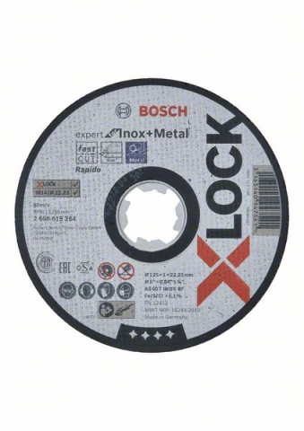      Expert for Inox+Metal 125x1x22,23 AS 60 T INOX BF, 125 mm, 1,0 mm