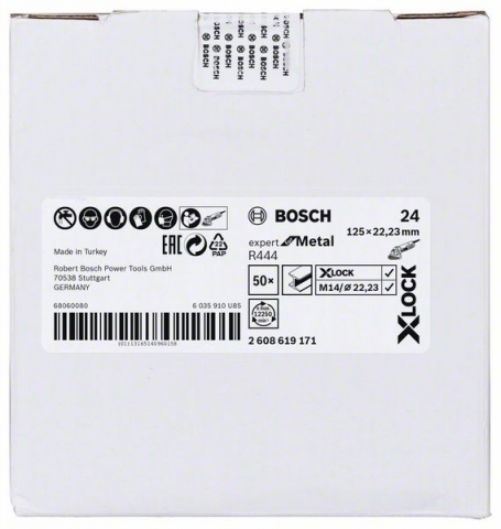   X-LOCK, ?125 , G 24, R444, Expert for Metal, 1 . D= 125 ; K= 24