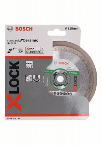    Standard for Ceramic X-LOCK 115x22,23x1,6x7 115 x 22,23 x 1,6 x 7 mm