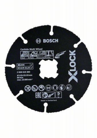   X-LOCK Carbide Multi Wheel, 115 115mm; 22,23 mm