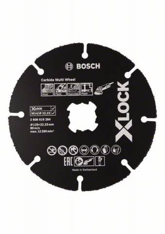   X-LOCK Carbide Multi Wheel, 125 125 mm; 22,23 mm