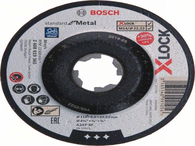 X-LOCK Standard for Metal, 115 x 6, T27 A 24 P BF, 115 mm, 6,0 mm 